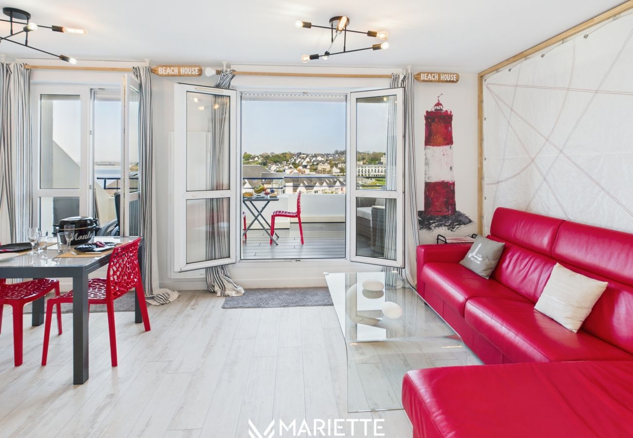 Appartement à Concarneau - -AR MEN- T2 AVEC TERRASSE VUE MER - PLAGE À 50 M