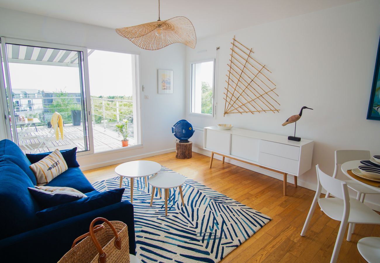 Appartement à Concarneau - -La Terrasse- T2 avec Terrasse vue mer