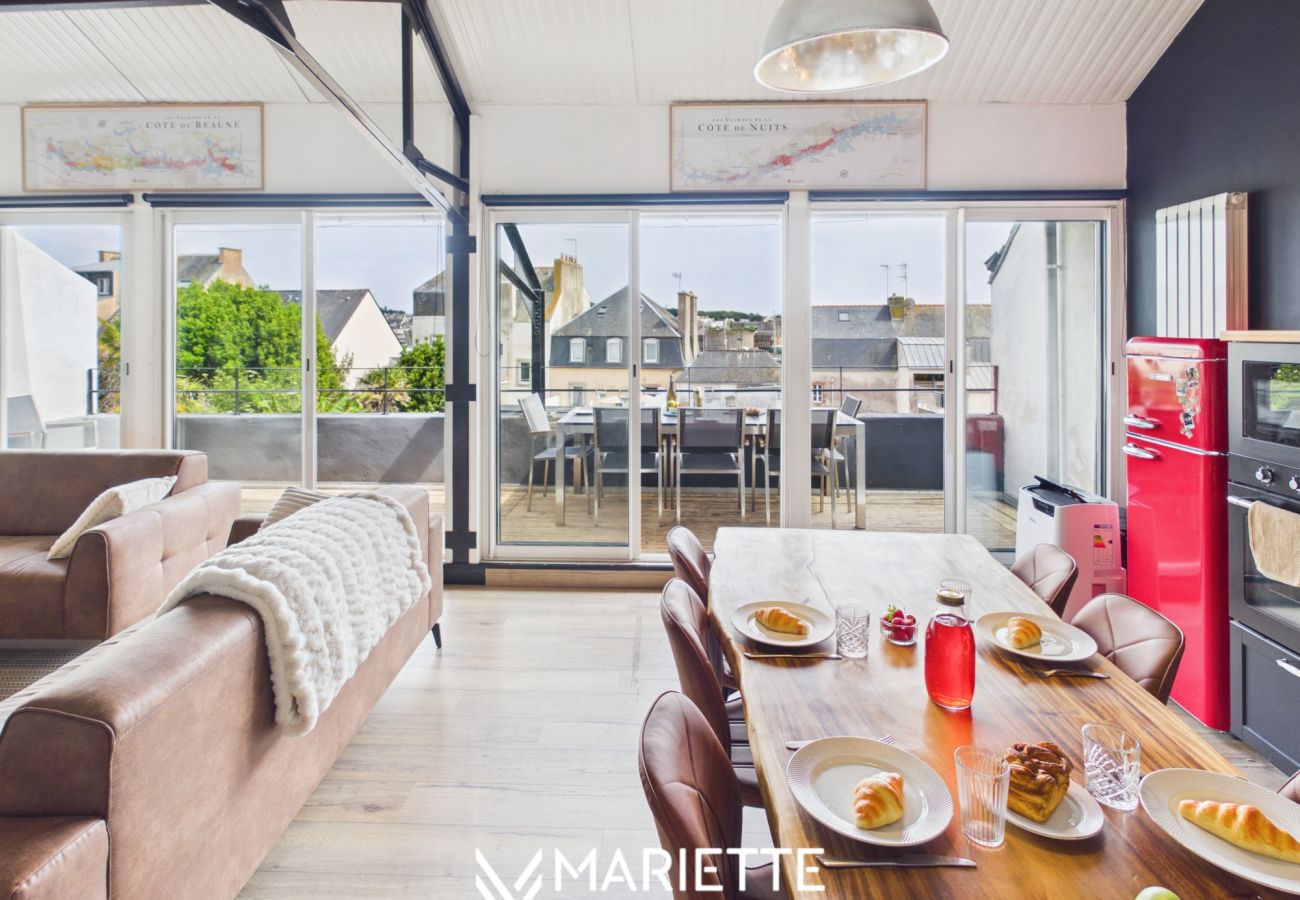 Appartement à Concarneau - -LE LOFT- TERRASSE PARKING PRIVÉ CONCARNEAU CENTRE