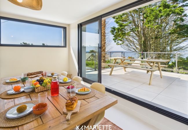 Maison à Névez - -TY CAYA- Belle contemporaine vue mer