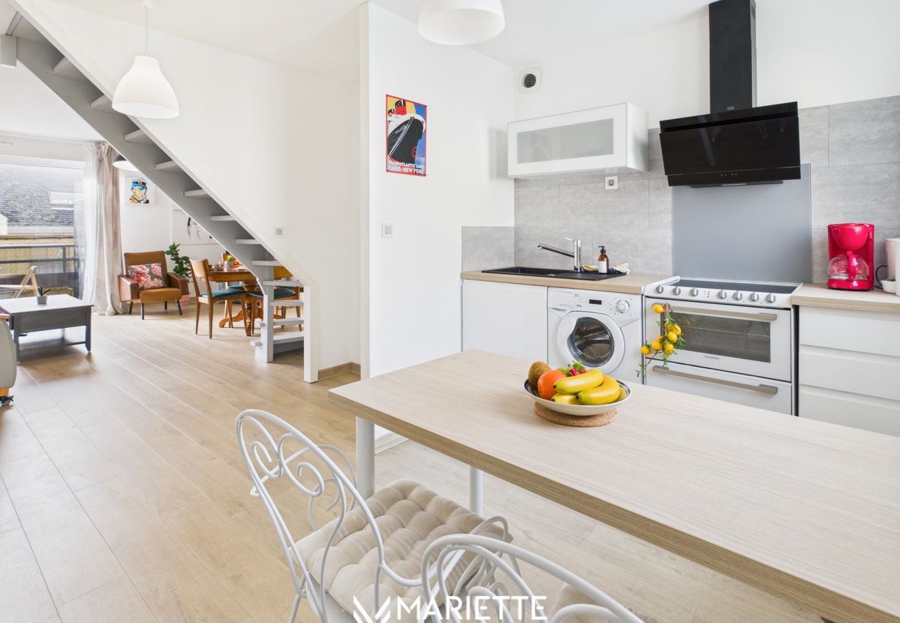 Appartement à Concarneau - -PEARL- Duplex avec balcon en bord de mer